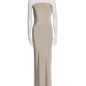 Atelier Versace Couture Silk Satin Strapless Evening Gown - Limited